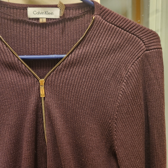 Calvin Klein Ribbed Cardigan - Picture 3 of 5